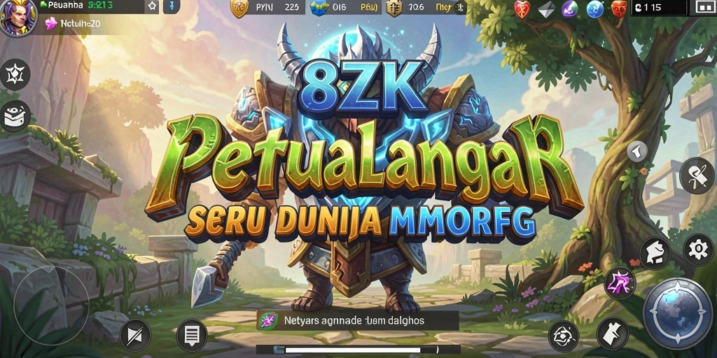 Screenshot dari gameplay <strong>8ZK</strong> menampilkan aksi seru dalam pertempuran MMORPG.