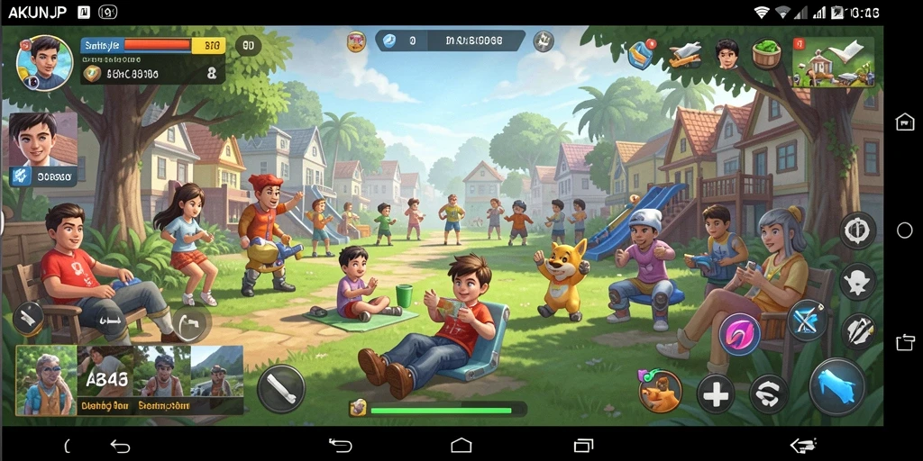Tampilan gameplay menarik dari AKUNJP yang menyenangkan.