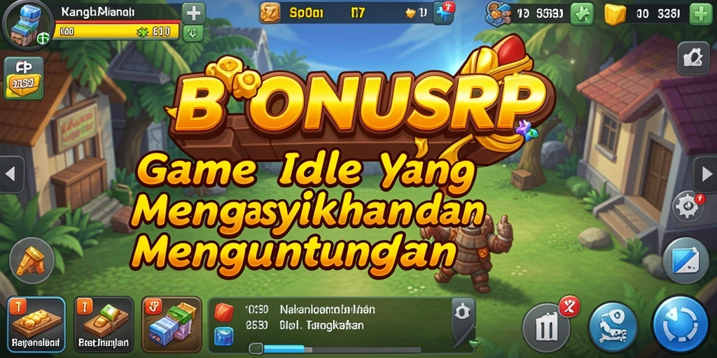 Tampilan gameplay BONUSRP yang menarik dalam genre Idle.