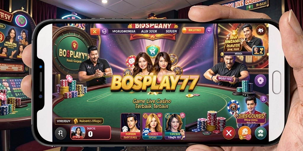 Gameplay Live Casino yang seru dan interaktif di BOSPLAY77.