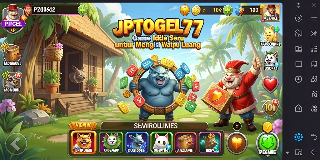 Screenshot gameplay JPTOGEL77 yang menunjukkan keseruan permainan Idle.