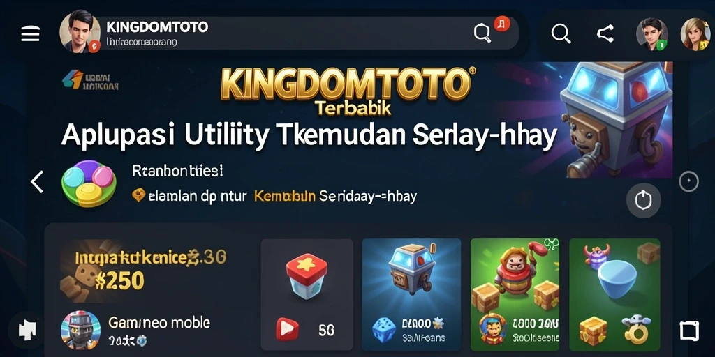 Tampilan KINGDOMTOTO yang menarik dan antarmuka yang mudah digunakan.