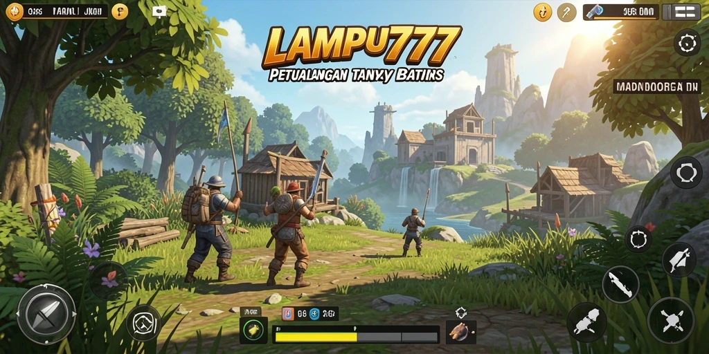 Screenshot gameplay LAMPU777 yang menampilkan eksplorasi dunia terbuka.
