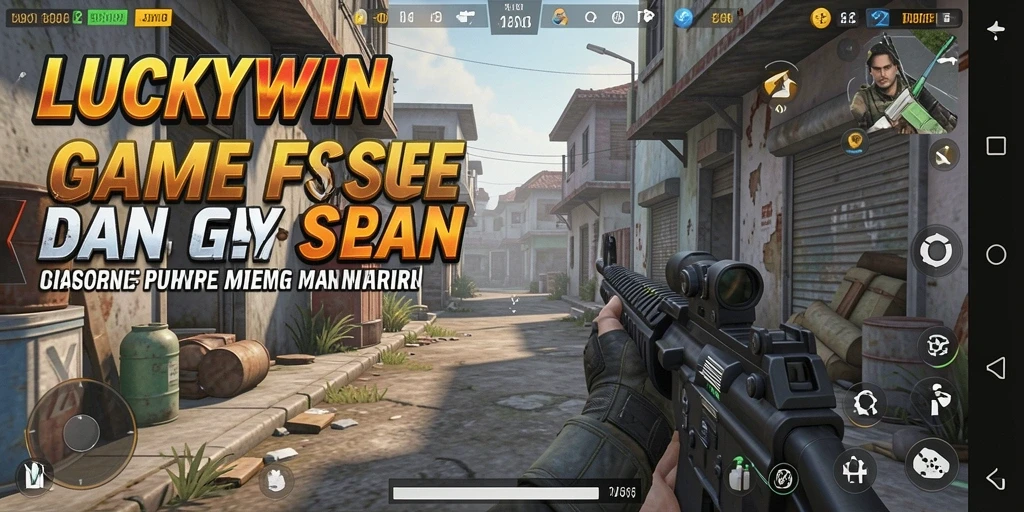Tampilan aksi intens dalam gameplay LUCKYWIN yang seru.
