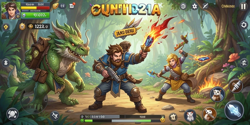 Screenshot utama QQ1221 menunjukkan aksi seru dan gameplay yang mendebarkan.