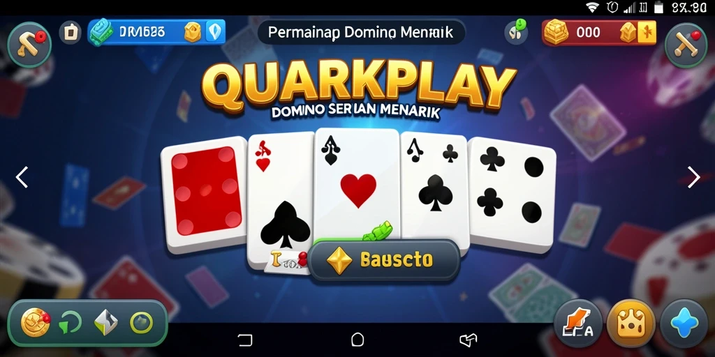 Tampilan gameplay seru dari QUARKPLAY dalam permainan Domino.