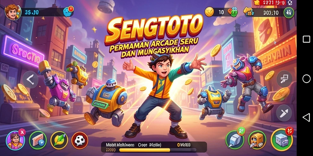 Tangkapan layar utama SENGTOTO menunjukkan aksi gameplay yang mendebarkan.