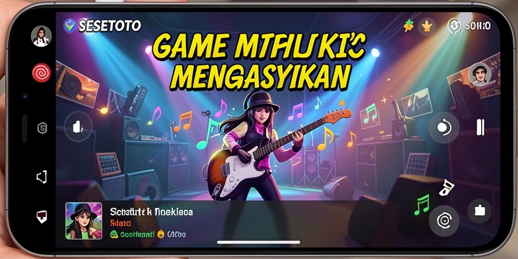 Screenshot gameplay SESETOTO menampilkan keseruan bermain musik.